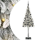 Juletræ med 300 LED'er med stativ Hvid 180 cm PE og Stål
