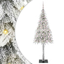 Juletræ med 300 LED'er med stativ Hvid 180 cm PE og Stål