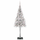 Juletræ med 300 LED'er med stativ Hvid 180 cm PE og Stål