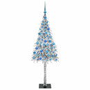 Juletræ med 300 LED'er med stativ Hvid 180 cm PE og Stål