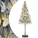 Juletræ med 300 LED'er med stativ Hvid 210 cm PE og Stål
