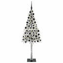Juletræ med 300 LED'er med stativ Hvid 210 cm PE og Stål