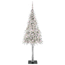Juletræ med 300 LED'er med stativ Hvid 210 cm PE og Stål
