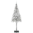 Juletræ med 300 LED'er med stativ Hvid 210 cm PE og Stål