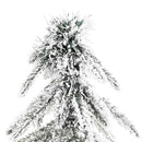 Juletræ med 300 LED'er med stativ Hvid 210 cm PE og Stål
