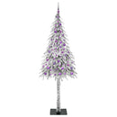 Juletræ med 300 LED'er med stativ Hvid 210 cm PE og Stål
