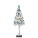 Juletræ med 300 LED'er med stativ Hvid 210 cm PE og Stål