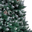 Kunstigt juletræ med stativ Grøn 150 cm PVC og Stål og Plastik