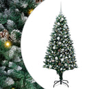 Kunstigt juletræ med stativ Grøn 150 cm PVC og Stål og Plastik