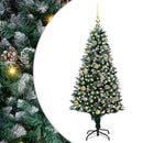 Kunstigt juletræ med stativ Grøn 150 cm PVC og Stål og Plastik
