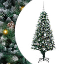 Kunstigt juletræ med stativ Grøn 150 cm PVC og Stål og Plastik