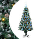 Kunstigt juletræ med stativ Grøn 150 cm PVC og Stål og Plastik