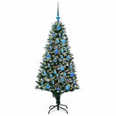 Kunstigt juletræ med stativ Grøn 150 cm PVC og Stål og Plastik