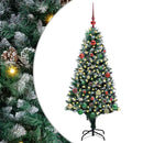 Kunstigt juletræ med stativ Grøn 150 cm PVC og Stål og Plastik
