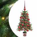 Juletræ med 150 LED'er med stativ Grøn 90 cm PE