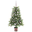 Juletræ med 150 LED'er med stativ Grøn 90 cm PE