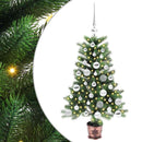 Juletræ med 150 LED'er med stativ Grøn 90 cm PE