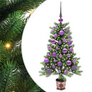 Juletræ med 150 LED'er med stativ Grøn 90 cm PE