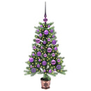 Juletræ med 150 LED'er med stativ Grøn 90 cm PE