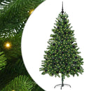 Juletræ med 300 LED'er med stativ Grøn 180 cm PE