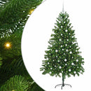 Juletræ med 300 LED'er med stativ Grøn 180 cm PE