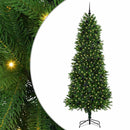Juletræ med LED-lys Grøn 240 cm PE