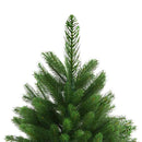 Juletræ med LED-lys Grøn 240 cm PE