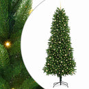 Juletræ med LED-lys Grøn 240 cm PE