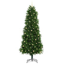 Juletræ med LED-lys Grøn 240 cm PE