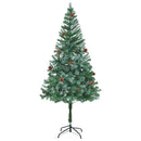 Kunstigt juletræ med 300 LED'er Grøn 180 cm PVC og Stål