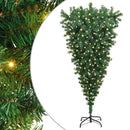 Omvendt kunstigt forbelyst juletræ Grøn 180 cm PVC