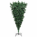 Omvendt Kunstig Forbelyst Juletræ med Kuglesæt Grøn 180 cm PVC