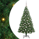 Kunstigt juletræ med stativ Grøn 180 cm PVC og Stål og Plastik