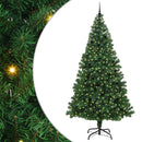 Kunstigt juletræ med stativ Grøn 240 cm PVC og Stål og Plastik