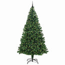 Kunstigt juletræ med stativ Grøn 240 cm PVC og Stål og Plastik