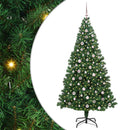 Kunstigt juletræ med stativ Grøn 240 cm PVC og Stål og Plastik