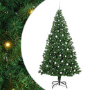 Kunstigt juletræ med stativ Grøn 240 cm PVC og Stål og Plastik