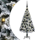 Kunstigt juletræ med stativ Hvid 120 cm PVC og Stål og Plastik