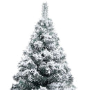 Kunstigt juletræ med stativ Hvid 120 cm PVC og Stål og Plastik