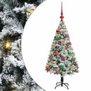 Kunstigt juletræ med stativ Hvid 120 cm PVC og Stål og Plastik