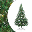 Kunstig Forbelyst Juletræ Grøn 210 cm PVC