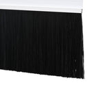 Skruemonterede dørbørste tætninger 2 pcs Hvid 100 cm