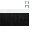 Skruemonterede dørbørste tætninger 12 pcs Hvid 100 cm