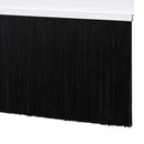 Skruemonterede dørbørste tætninger 12 pcs Hvid 100 cm