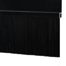 Selvklæbende dørbørstetætninger 6 pcs Sort 100 cm