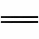 Selvklæbende dørbørstetætninger 2 pcs Sort 100 cm