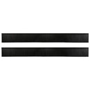Selvklæbende dørbørstetætninger 2 pcs Sort 100 cm