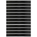 Selvklæbende dørbørstetætninger 12 pcs Sort 100 cm