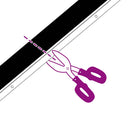 Skruemonterede dørbørste tætninger 2 pcs Sort 100 cm
