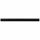 Skruemonterede dørbørste tætninger 2 pcs Sort 100 cm